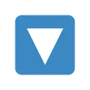 Downwards button cartoon animated emoji