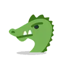 Dragon face cartoon animated emoji