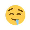 Drooling face cartoon animated emoji