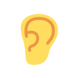 Ear animated emoji