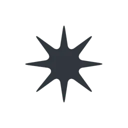 Eight-pointed star animated emoji