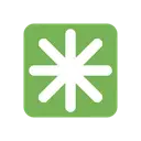 Eight-spoked asterisk cartoon animated emoji