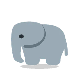 Elephant animated emoji