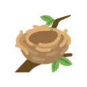 Empty nest cartoon animated emoji