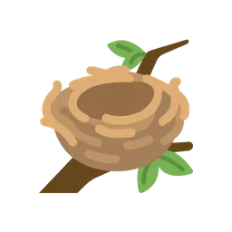 Empty nest animated emoji