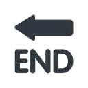 END arrow cartoon animated emoji