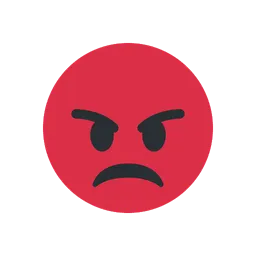Enraged face animated emoji
