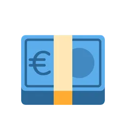 Euro banknote animated emoji
