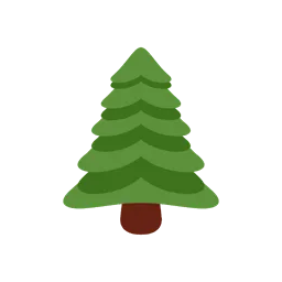 Evergreen tree animated emoji