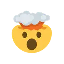 Exploding head cartoon animated emoji