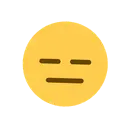 Expressionless face cartoon animated emoji
