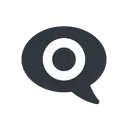 Eye in speech bubble cartoon animated emoji