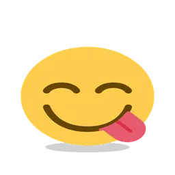 Face savoring food animated emoji