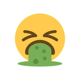 Face vomiting animated emoji