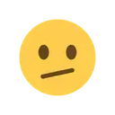 Face with diagonal mouth cartoon animated emoji