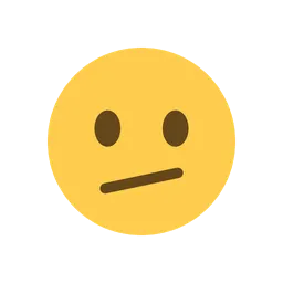 Face with diagonal mouth animated emoji