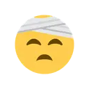 Face with head-bandage cartoon animated emoji