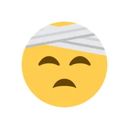 Face with head-bandage animated emoji