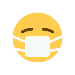 Face with medical mask animated emoji