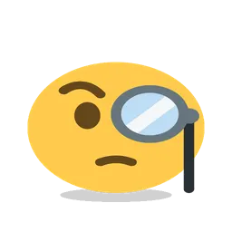 Face with monocle animated emoji