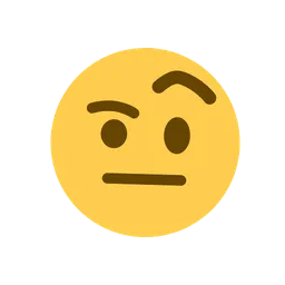 Face with raised eyebrow animated emoji