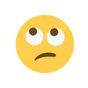 Face with rolling eyes cartoon animated emoji