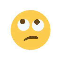 Face with rolling eyes animated emoji