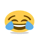 Face with tears of joy cartoon animated emoji