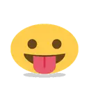 Face with tongue cartoon animated emoji