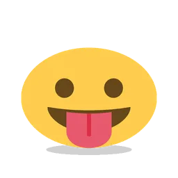Face with tongue animated emoji