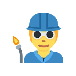 Factory worker animated emoji