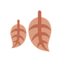 Fallen leaf cartoon animated emoji