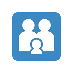 Family: adult, adult, child animated emoji