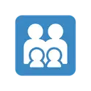 Family: man, man, girl, boy cartoon animated emoji