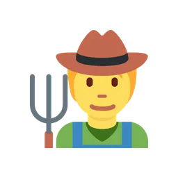 Farmer animated emoji