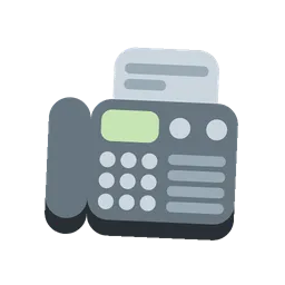 Fax machine animated emoji
