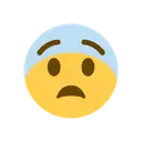 Fearful face cartoon animated emoji