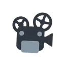 Film projector cartoon animated emoji
