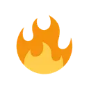 Fire cartoon animated emoji