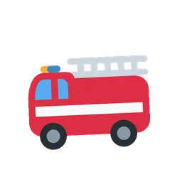 Fire engine animated emoji