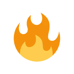 Fire animated emoji