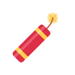 Firecracker animated emoji