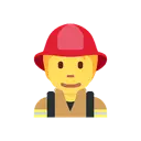 Firefighter cartoon animated emoji