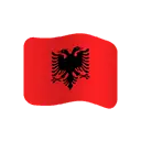 Flag: Albania cartoon animated emoji