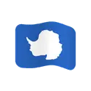 Flag: Antarctica cartoon animated emoji