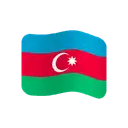 Flag: Azerbaijan cartoon animated emoji