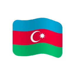 Flag: Azerbaijan animated emoji