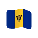 Flag: Barbados cartoon animated emoji