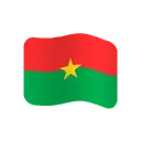 Flag: Burkina Faso cartoon animated emoji
