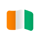Flag: Côte d’Ivoire cartoon animated emoji